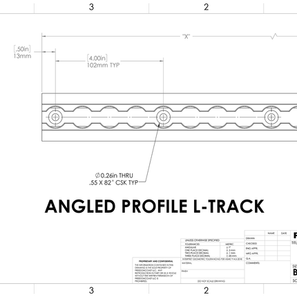 Logistics Track (L Track) ‒ Angled