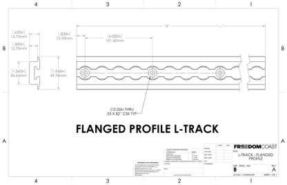 Logistics Track (L Track) ‒ Flanged