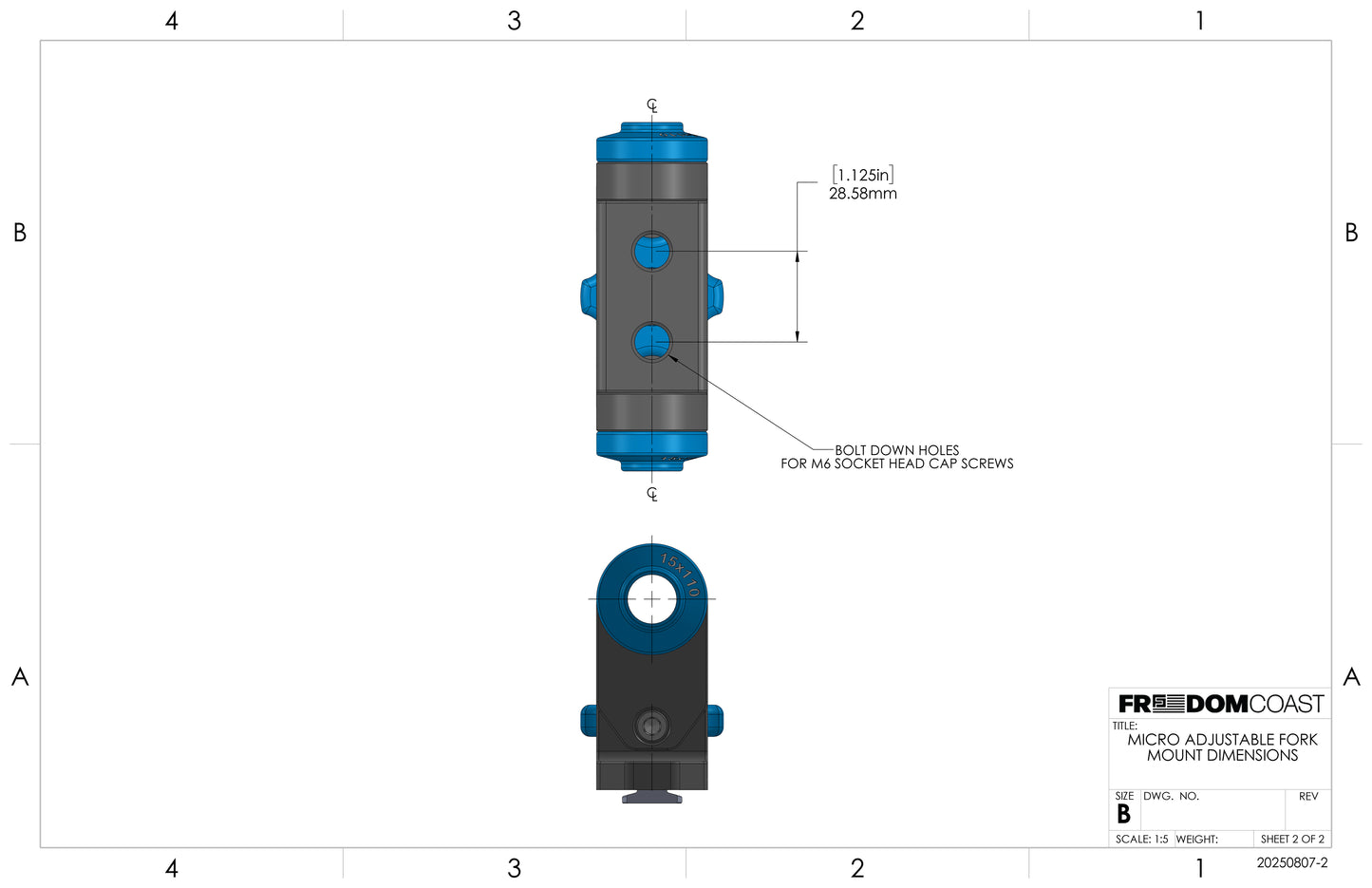 Micro Adjustable Fork Mount