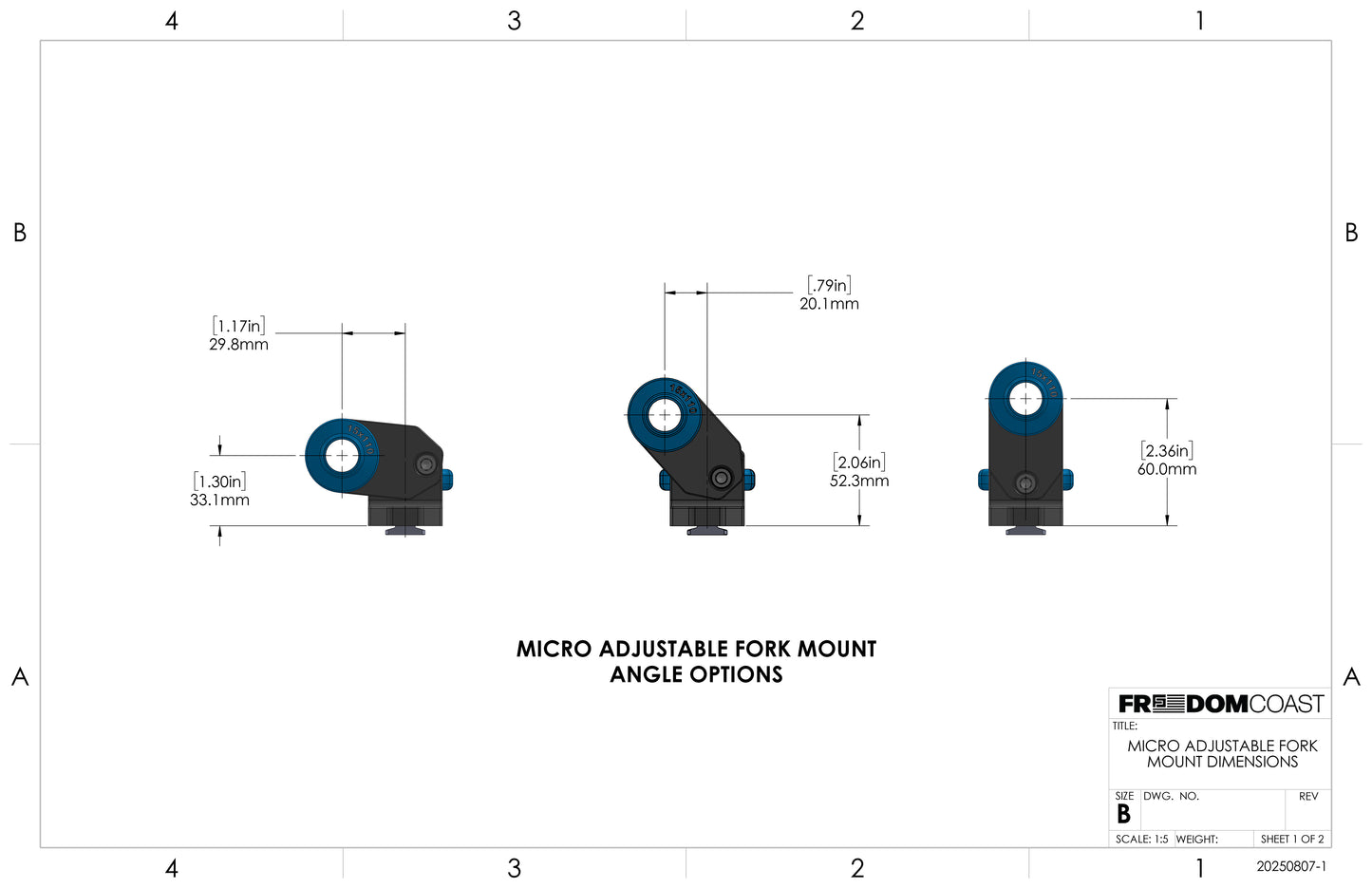 Micro Adjustable Fork Mount